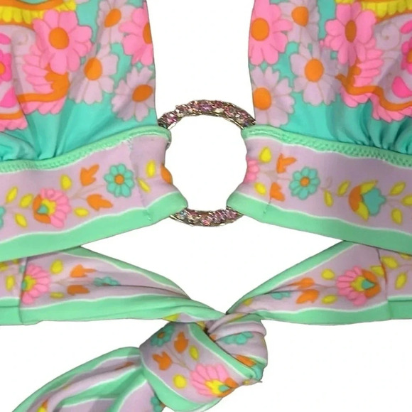 Victoria’s Secret Paisley Print Bikini Summer Beach Swimsuit Vacation Trendy - Picture 6 of 12